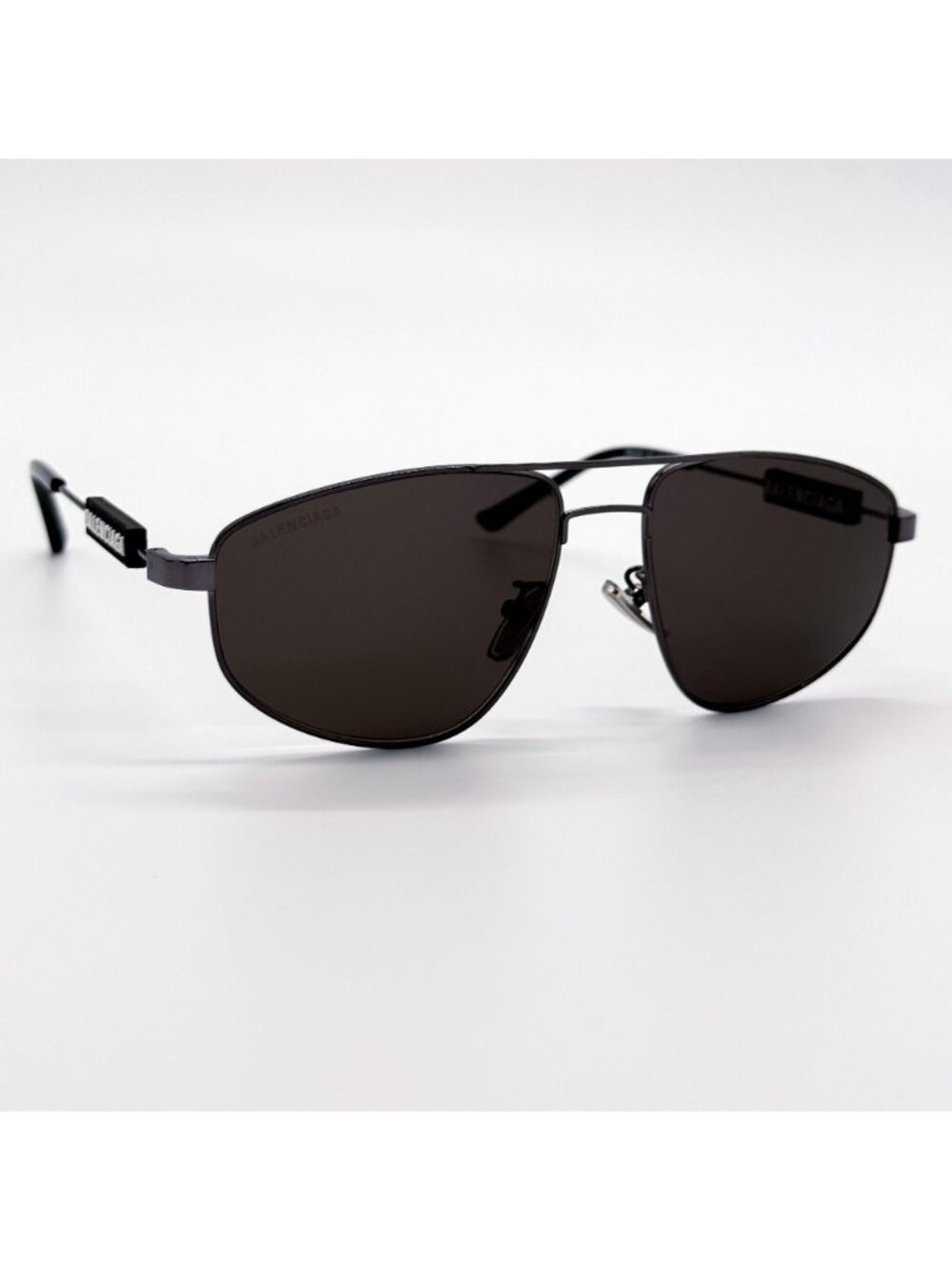NEW BALENCIAGA BB0115S 001 SUNGLASSES BLACK PILOT UNISEX EYEWEAR BALENCIAGA - Picture 5 of 11